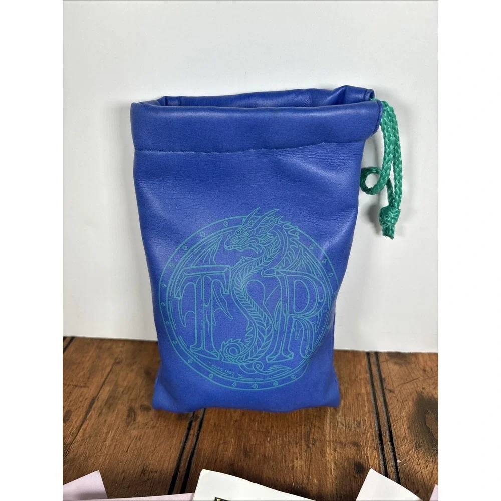 TSR 1995 Dragon Dice Role Playing Game Bag 14 Dice D&D Dungeons Dragons‎ Bag